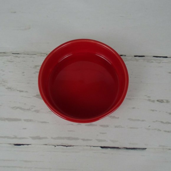 New Rae Dunn "Merry Catmas" Cat Pet Dish Feeding Bowl Red Farmhouse Ceramic - Picture 5 of 8